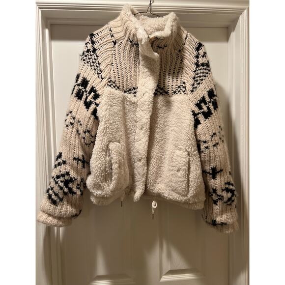 Blank NYC Feeling Cozy Sweater Sherpa Jacket, Size Medium - Picture 8 of 11